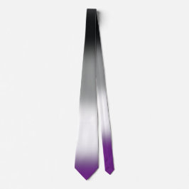 Gravata Estilosa de Orgulho Assexual Unisex, Grava