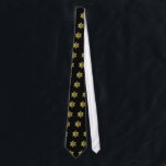 Gravata Estrela de David dourada & Menorah<br><div class="desc">Há um Menorah dourado ajustado dentro da estrela. Muito agradável!</div>