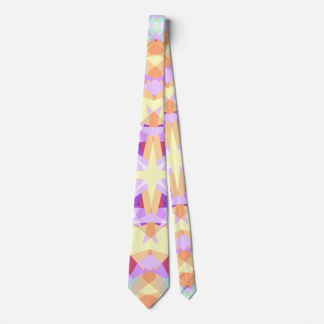 Gravata Estrela Natal Ouro Puro Amarelo Festivo (Frente)