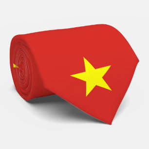 Gravata Estrela vietnamita com bandeira do Vietname