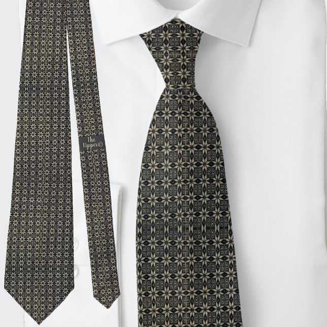 Gravata Estrela Vitoriana Motifs Black Brown (Criador carregado)