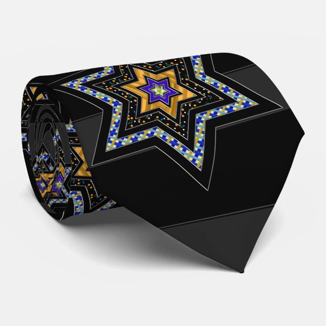 Gravata ESTRELAS DE David e Stripes (Rolled)