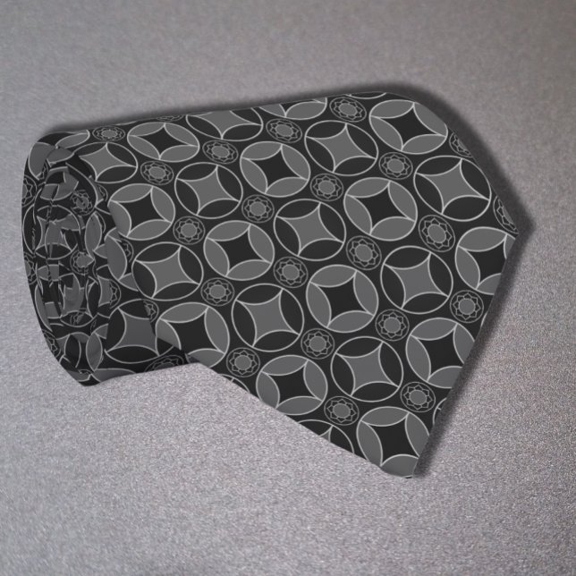 Gravata estrelas de deco de arte em cinza (Criador carregado)