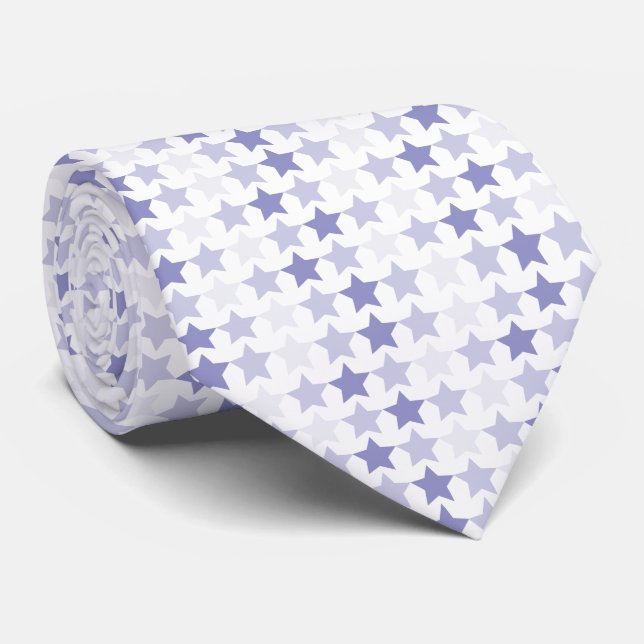 Gravata Estrelas de Ombre Azul Patriótica (Rolled)