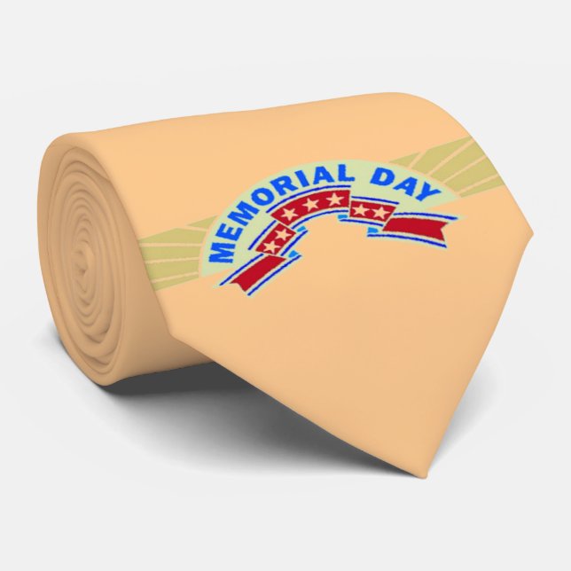 Gravata Estrelas do Dia Memorial - (Rolled)