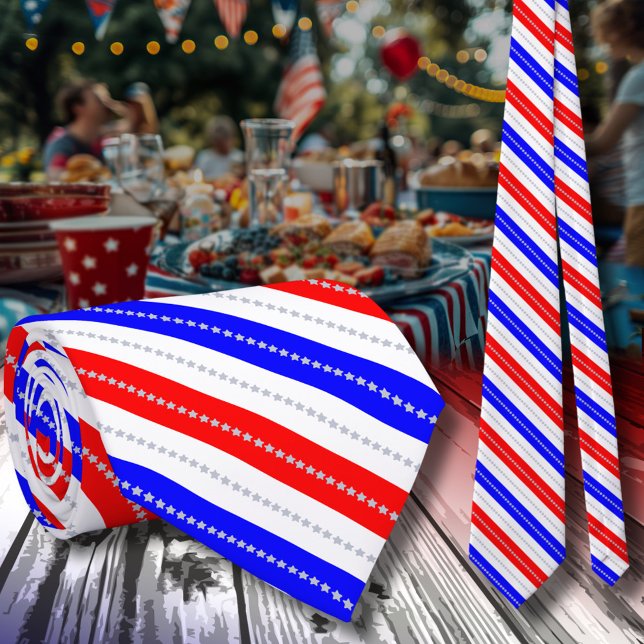 Gravata Estrelas e Listras Semiquincentenário 250º (Criador carregado)