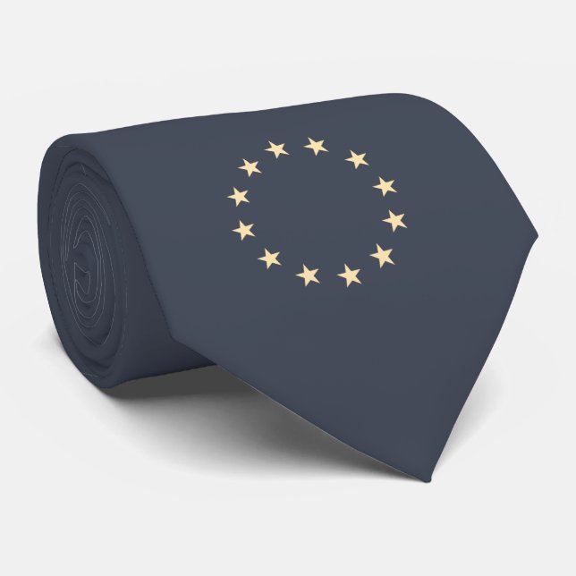 Gravata Estrelas - Europa - Europa - bandeira da UE - mari (Rolled)