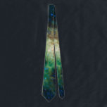 Gravata Estrelas verdes da Galáxia da Astronomia Science<br><div class="desc">A galáxia liga-se à imagem da nuvem de estrelas NGC 281 na constelação de Cassiopeia. A gravata verde do pescoço da galáxia é um presente perfeito para todos os stargazers.</div>