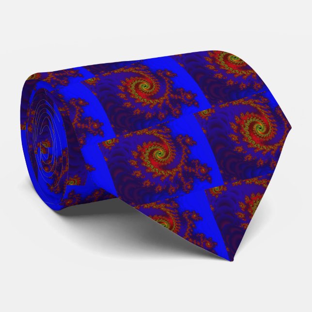 Gravata Eternity | Blue and Red Fractal Art (Rolled)