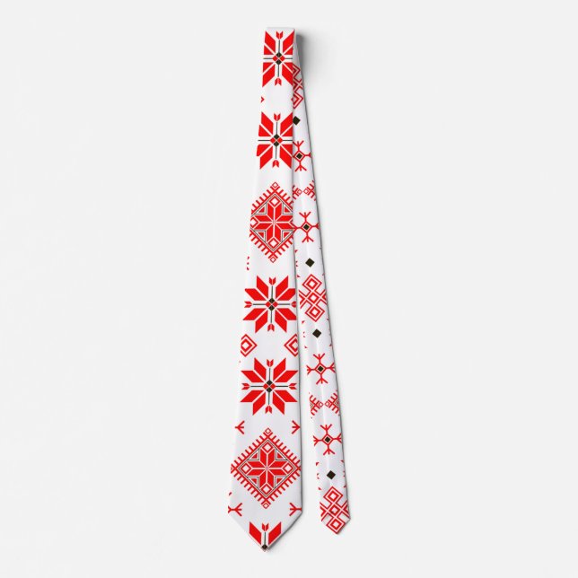 Gravata Ethno Slavic Motive Tie (Frente)