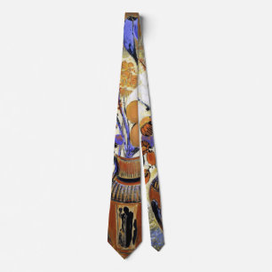 Gravata Etruscan Vase com Flores, Redon