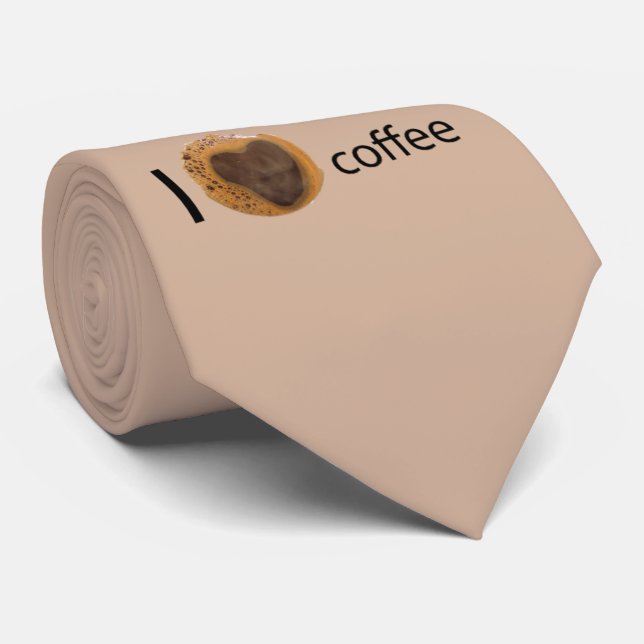 Gravata Eu adoro café (Rolled)