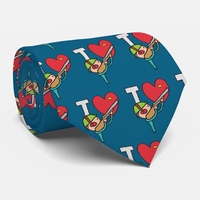 Gravata Eu Adoro Tiros De Pombo Clay (Rolled)