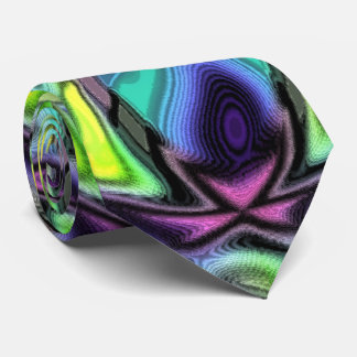 Gravata Eu amo Lucy legal Trippy abstrato art
