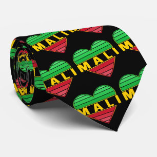 Gravata Eu Amo Mali, Coração Maliano