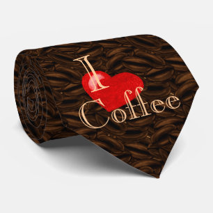 Gravata Eu Coração Café