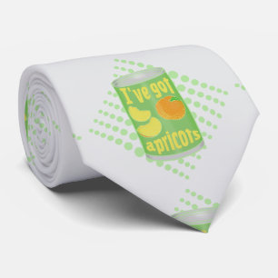 Gravata Eu tenho damascos Tin de fruta