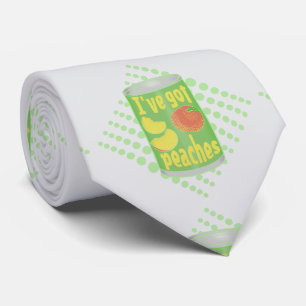 Gravata Eu tenho pêssegos Tin de fruta