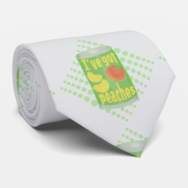 Gravata Eu tenho pêssegos Tin de fruta (Rolled)