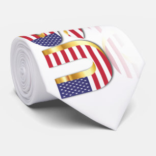 Gravata EUA - Estados Unidos da América - Bandeira - Patr