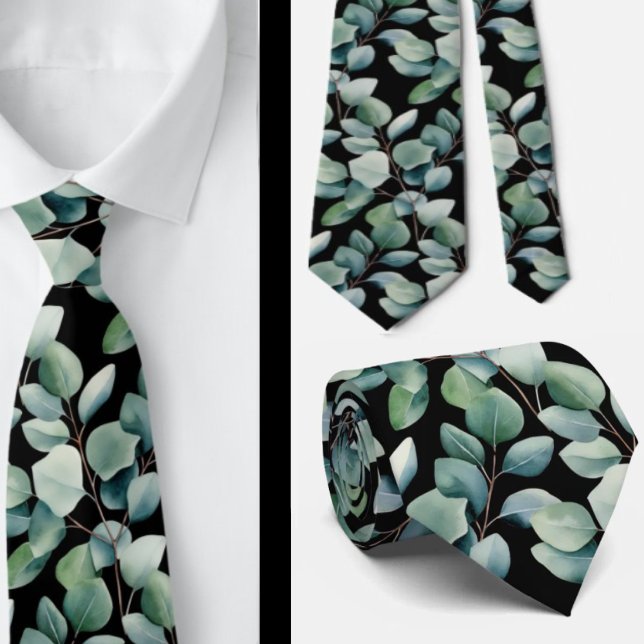 Gravata Eucalyptus Wedk Tie (Criador carregado)