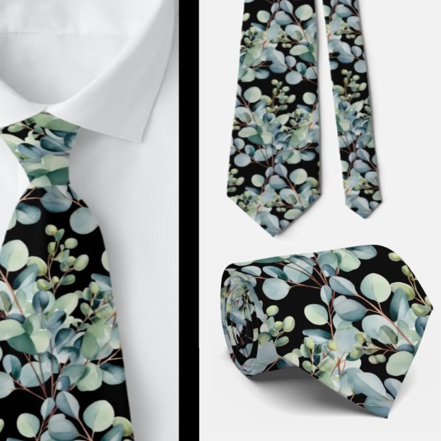 Gravata Eucalyptus Wedk Tie (Criador carregado)