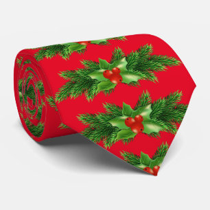 Gravata Evergreens Tradicionais e Holly Christmas