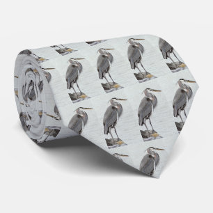 Gravata Excelente Blue Heron