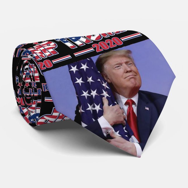 Gravata Excelente Trump 2020 Keep America (Rolled)