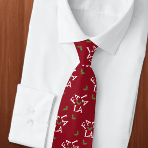 Gravata Fa La Festiva Holly Christmas