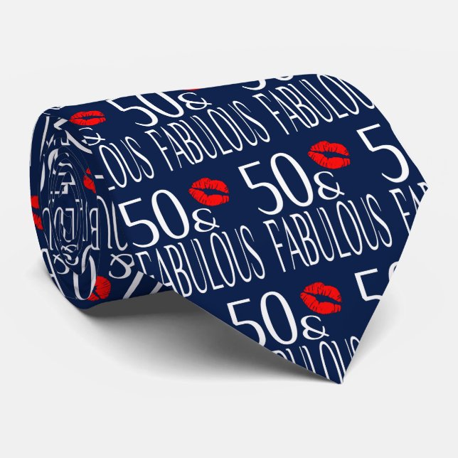 Gravata Fabuloso 50 Lábios Vermelhos (Rolled)