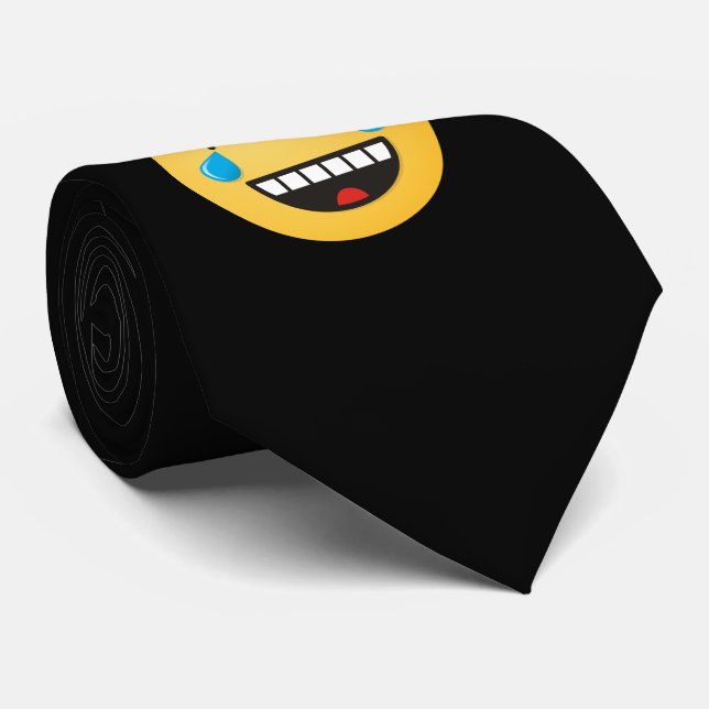Gravata Face com lágrimas de alegria (Rolled)