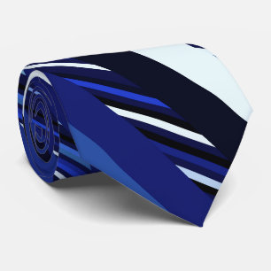 Gravata faixas diagonais azuis do marinho