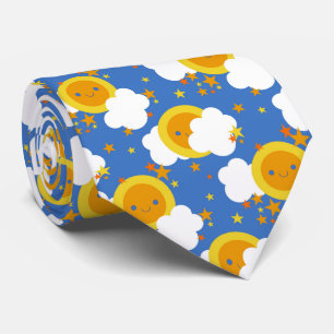 Gravata Falln Kawaii Moon, Estrelas, Sol