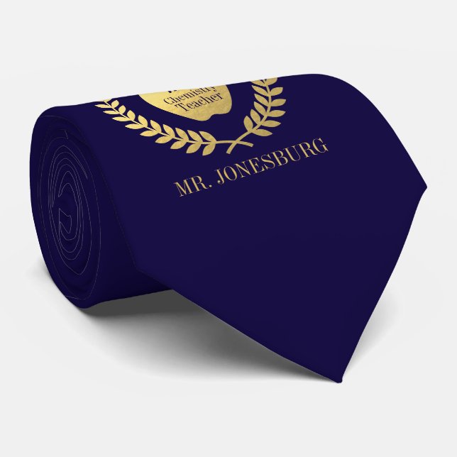 Gravata Falso feito sob encomenda do índigo do professor (Rolled)