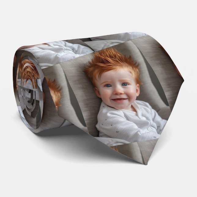 Gravata Família Bebê Personalizada (Rolled)
