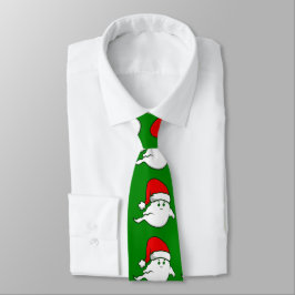 Gravata Fantasma de Natal feio assustador verde assustador