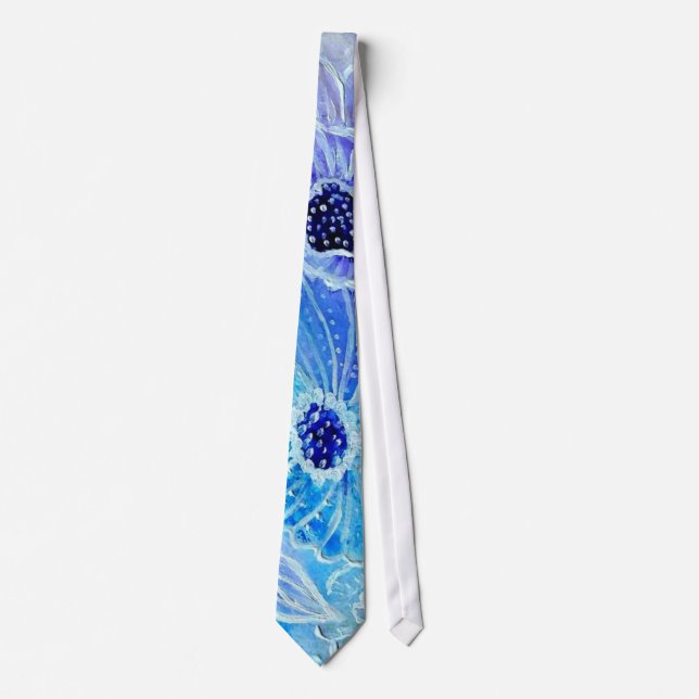 Gravata Fantasy Flowers Art (Frente)