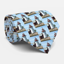 Gravata Farol da Ilha Crossover, New York Mens Tie