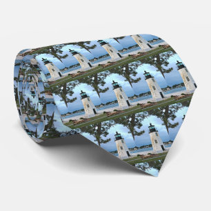 Gravata Farol de Goat Island, RI Island RI Mens Tie