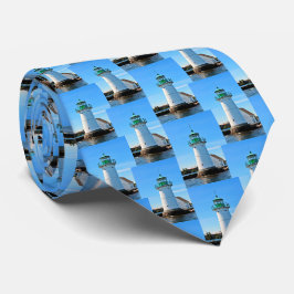 Gravata Farol Sunken Rock, New York Mens Tie