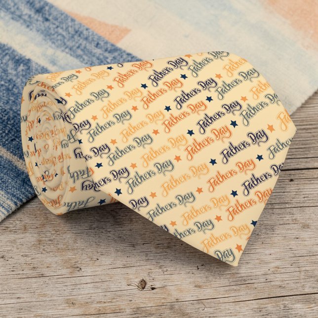 Gravata Father's Day Gift for Dad Pattern Necktie Tie (Criador carregado)