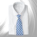 Gravata Faux de prata azul chic tufado<br><div class="desc">Travesseiro Tufado Azul e Silver Faux Tufts são projetados digitalmente.</div>