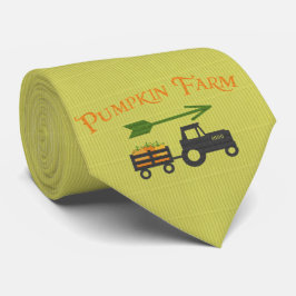 Gravata Fazenda de Abóbora Pálida Queda em um bronzeado