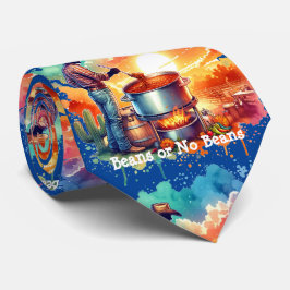 Gravata Feijões ou No Beans Chili Cozinhar Cowboy 1