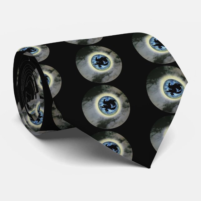 Gravata Feiticeiro de bruxaria com lua cheia no dia das br (Rolled)