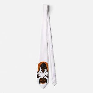 Gravata Feiticeiro de Halloween assustador - Caveira Assus