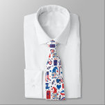 Gravata Feliz 4 de julho Dia da Independência Símbolos Pad<br><div class="desc">Mostre o seu patriotismo com esta design do Dia da Independência - um símbolo de 4 de julho em um design patriótico vermelho,  branco e azul.</div>