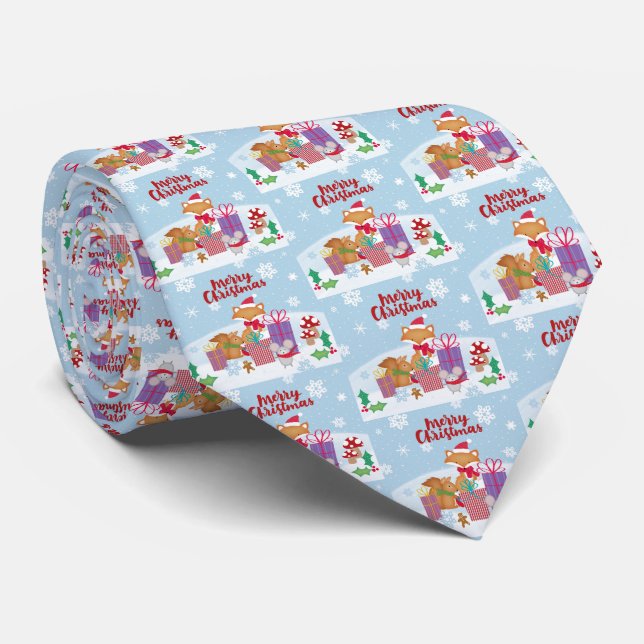 Gravata Feliz Natal (Rolled)