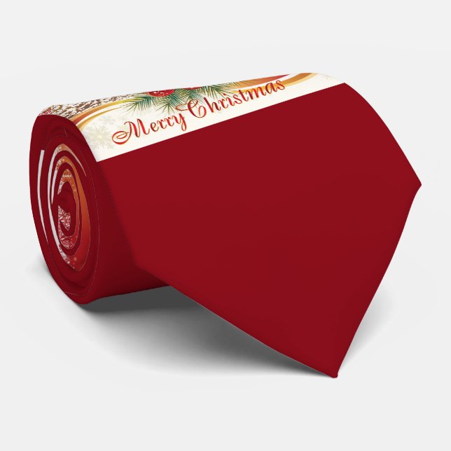 Gravata Feliz Natal 16 Tie (Rolled)